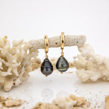 Load image into Gallery viewer, CONTACT US TO RECREATE THIS SOLD OUT STYLE Civa Fiji Saltwater Pearl Huggie Earrings - 14k Gold Fill FJD$