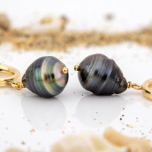 Load image into Gallery viewer, CONTACT US TO RECREATE THIS SOLD OUT STYLE Civa Fiji Saltwater Pearl Huggie Earrings - 14k Gold Fill FJD$