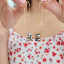 Load image into Gallery viewer, READY TO SHIP Civa Fiji Keshi Pearl Threader Earrings - 14k Gold Fill FJD$