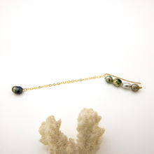 Load image into Gallery viewer, READY TO SHIP Single Fiji Keshi Pearl Bar Earring - 14k Gold Fill FJD$