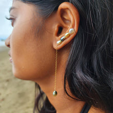Load image into Gallery viewer, READY TO SHIP Single Fiji Keshi Pearl Bar Earring - 14k Gold Fill FJD$