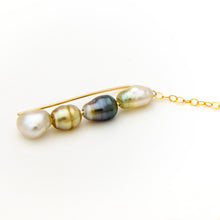 Load image into Gallery viewer, READY TO SHIP Single Fiji Keshi Pearl Bar Earring - 14k Gold Fill FJD$