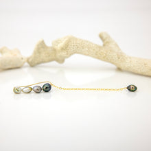 Load image into Gallery viewer, READY TO SHIP Single Fiji Keshi Pearl Bar Earring - 14k Gold Fill FJD$