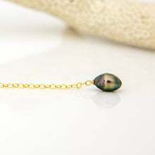 Load image into Gallery viewer, READY TO SHIP Single Fiji Keshi Pearl Bar Earring - 14k Gold Fill FJD$