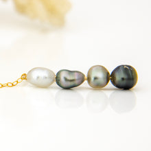 Load image into Gallery viewer, READY TO SHIP Single Fiji Keshi Pearl Bar Earring - 14k Gold Fill FJD$