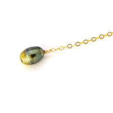 Load image into Gallery viewer, READY TO SHIP Single Fiji Keshi Pearl Bar Earring - 14k Gold Fill FJD$
