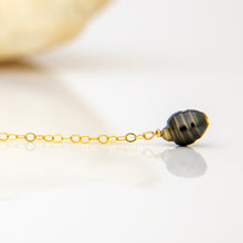 Load image into Gallery viewer, READY TO SHIP Single Fiji Keshi Pearl Bar Earring - 14k Gold Fill FJD$