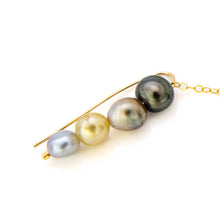 Load image into Gallery viewer, READY TO SHIP Single Fiji Keshi Pearl Bar Earring - 14k Gold Fill FJD$