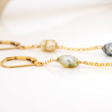 Load image into Gallery viewer, READY TO SHIP Fiji Keshi Pearl Drop Earrings - 14k Gold Fill FJD$