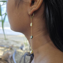 Load image into Gallery viewer, READY TO SHIP Fiji Keshi Pearl Drop Earrings - 14k Gold Fill FJD$
