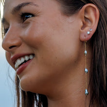 Load image into Gallery viewer, READY TO SHIP Fiji Keshi Pearl Drop Earrings - 14k Gold Fill FJD$