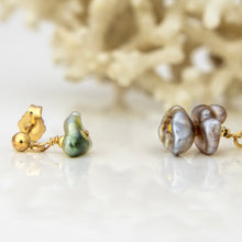 Load image into Gallery viewer, READY TO SHIP Asymmetrical Fiji Keshi Pearl Earrings - 14k Gold Fill FJD$