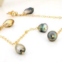 Load image into Gallery viewer, READY TO SHIP Fiji Keshi Pearl Drop Stud Earrings - 14k Gold Fill FJD$