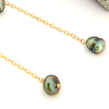 Load image into Gallery viewer, READY TO SHIP Fiji Keshi Pearl Drop Stud Earrings - 14k Gold Fill FJD$