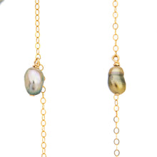 Load image into Gallery viewer, READY TO SHIP Fiji Keshi Pearl Drop Stud Earrings - 14k Gold Fill FJD$
