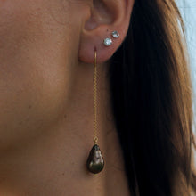 Load image into Gallery viewer, READY TO SHIP Civa Fiji Pearl Threader Earrings - 14k Gold Fill FJD$