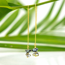 Load image into Gallery viewer, READY TO SHIP Civa Fiji Keshi Pearl Threader Earrings - 14k Gold Fill FJD$