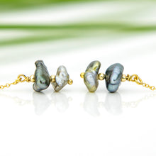 Load image into Gallery viewer, READY TO SHIP Civa Fiji Keshi Pearl Threader Earrings - 14k Gold Fill FJD$