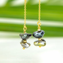 Load image into Gallery viewer, READY TO SHIP Civa Fiji Keshi Pearl Threader Earrings - 14k Gold Fill FJD$