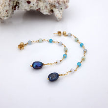Load image into Gallery viewer, READY TO SHIP Freshwater Pearl & Bead Stud Earrings - 14k Gold Fill FJD$