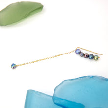 Load image into Gallery viewer, READY TO SHIP Single Freshwater Pearl Bar Earring - 14k Gold Fill FJD$