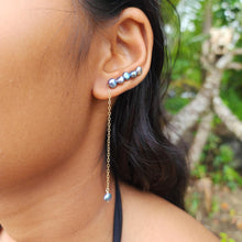 Load image into Gallery viewer, READY TO SHIP Single Freshwater Pearl Bar Earring - 14k Gold Fill FJD$