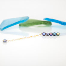 Load image into Gallery viewer, READY TO SHIP Single Freshwater Pearl Bar Earring - 14k Gold Fill FJD$