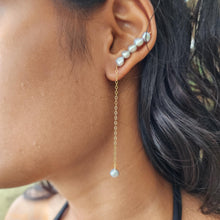 Load image into Gallery viewer, READY TO SHIP Single Freshwater Pearl Bar Earring - 14k Gold Fill FJD$