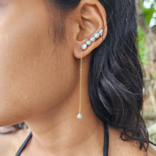 Load image into Gallery viewer, READY TO SHIP Single Freshwater Pearl Bar Earring - 14k Gold Fill FJD$