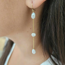 Load image into Gallery viewer, READY TO SHIP Freshwater Pearl Drop Earrings - 14k Gold Fill FJD$