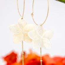 Load image into Gallery viewer, READY TO SHIP Mother of Pearl Drop Earrings with Freshwater Pearls in 14k Gold Fill - FJD$