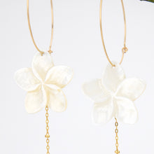 Load image into Gallery viewer, READY TO SHIP Mother of Pearl Drop Earrings with Freshwater Pearls in 14k Gold Fill - FJD$