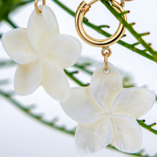 Load image into Gallery viewer, READY TO SHIP Mother of Pearl Drop Huggie  Earrings - 14k Gold Fill