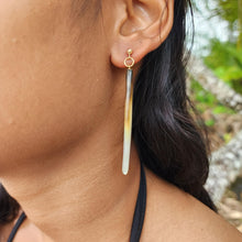 Load image into Gallery viewer, READY TO SHIP Mother of Pearl Stud Earrings - 14k Gold Fill FJD$