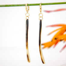 Load image into Gallery viewer, READY TO SHIP Mother of Pearl Huggie Earrings - 14k Gold Fill FJD$