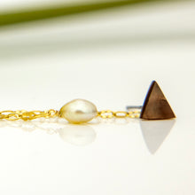 Load image into Gallery viewer, READY TO SHIP Mother of Pearl & Fiji Keshi Pearl Earrings - 14k Gold Fill FJD$