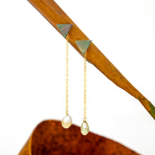 Load image into Gallery viewer, READY TO SHIP Mother of Pearl & Fiji Keshi Pearl Earrings - 14k Gold Fill FJD$