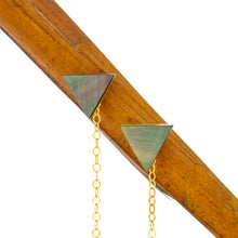 Load image into Gallery viewer, READY TO SHIP Mother of Pearl & Fiji Keshi Pearl Earrings - 14k Gold Fill FJD$