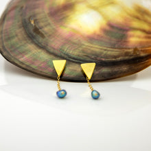 Load image into Gallery viewer, READY TO SHIP Mother of Pearl & Freshwater Pearl Earrings - 14k Gold Fill FJD$