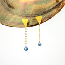 Load image into Gallery viewer, READY TO SHIP Mother of Pearl & Freshwater Pearl Earrings - 14k Gold Fill FJD$