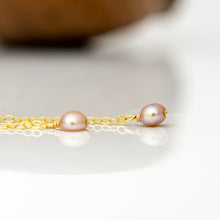 Load image into Gallery viewer, READY TO SHIP Mother of Pearl & Freshwater Pearl Earrings - 14k Gold Fill FJD$