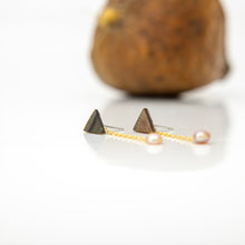 Load image into Gallery viewer, READY TO SHIP Mother of Pearl & Freshwater Pearl Earrings - 14k Gold Fill FJD$