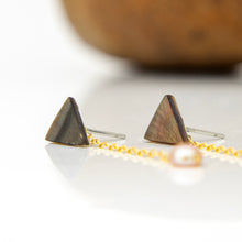 Load image into Gallery viewer, READY TO SHIP Mother of Pearl & Freshwater Pearl Earrings - 14k Gold Fill FJD$
