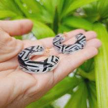 Load image into Gallery viewer, READY TO SHIP Pasifika Resin Earrings - 14k Gold Fill FJD$