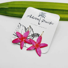 Load image into Gallery viewer, READY TO SHIP Frangipani Flower Earrings - 14k Gold Fill FJD$