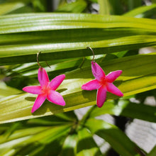 Load image into Gallery viewer, READY TO SHIP Frangipani Flower Earrings - 14k Gold Fill FJD$