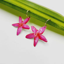 Load image into Gallery viewer, READY TO SHIP Frangipani Flower Earrings - 14k Gold Fill FJD$