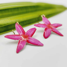 Load image into Gallery viewer, READY TO SHIP Frangipani Flower Earrings - 14k Gold Fill FJD$
