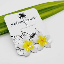 Load image into Gallery viewer, READY TO SHIP Frangipani Flower Earrings - 925 Sterling Silver FJD$