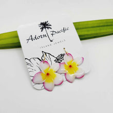 Load image into Gallery viewer, READY TO SHIP Frangipani Flower Earrings - 14k Gold Fill FJD$